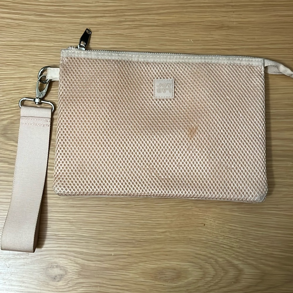 Joy lab wristlet peach color